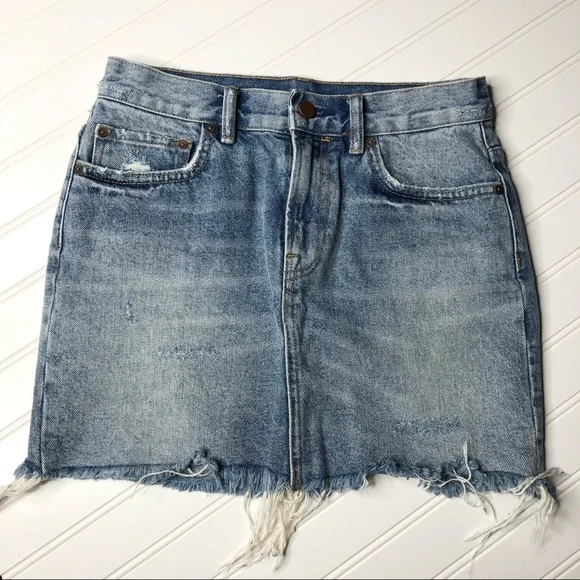 All Saints Betty Denim Skirt 4